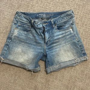 American Eagle Super Stretch Midi Jean Shorts